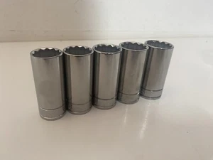 Blue Point 3/8” Profondità 20-24mm 12 Punti Set 5pz Come Venduto a Scatto Nuovo - Foto 1 di 7