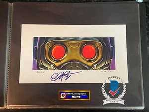 Chris Pratt signed Jason Edmiston Eyes EWAF STARLORD Guardians Beckett 98/200 - Picture 1 of 2