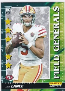 2021 Panini Instant Field Generals #28 Trey Lance - 49ers Rookie RC PR 2088 - Picture 1 of 2