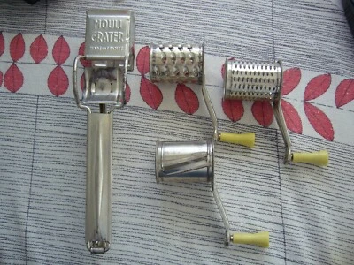 Ingwerreibe Knoblauchreibe Mandelreibe Muskatreibe Gemüseschneider evtl. Alu - Bild 1 von 4