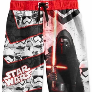 Star Wars Kylo Ren Boys Elastic Waistband Swim Trunks Youth Swimtrunk - Picture 1 of 4