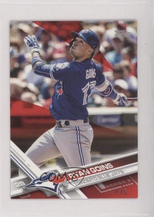 2017 Topps Mini Red /5 Ryan Goins #700 - Image 1 of 2