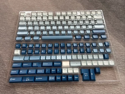 Juego de teclas degradadas azules para teclado mecánico Foto 1 de 3