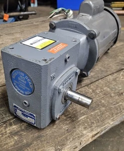 Baldor VL1301 Electric Motor 1/3HP w/ Boston Gear 700 Series Gear Box 30:1 - Picture 1 of 6