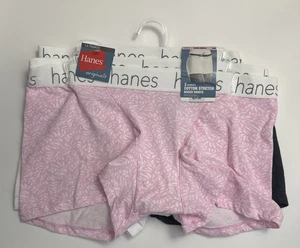 Paquete de 3 pantalones cortos de algodón talla 6/M HANES Originals para mujer - Imagen 1 de 7