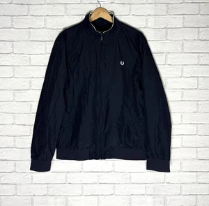 Fred Perry Zip Up Navy Jacket Size Large - Picture 1 of 6
