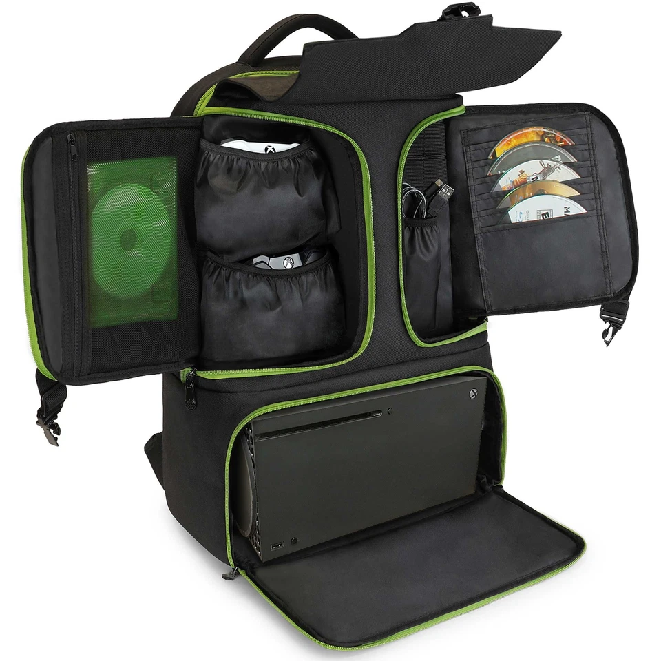 ENHANCE Gaming Backpack for Xbox Sereies X , S with Storage Compartments - Image 1 of 4