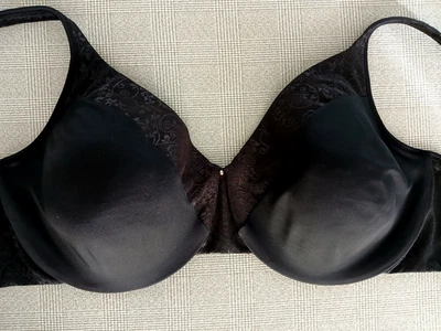 Sujetador Bali 42D Negro Con Aros 0002 Genial Ocultar Floral Encaje Minimizador Nuevo Foto 1 de 4