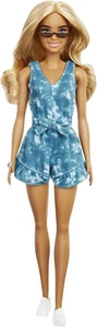 Barbie Fashionistas Tan Doll #173 W/ Tie Dye Romper GRB65 In Zip-up Bag New - Picture 1 of 6
