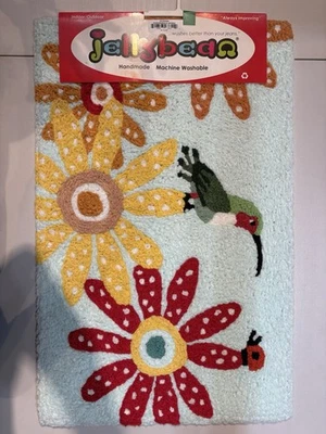 Alfombra de fábrica de jalea colibrí y ladybug 21”x30” interior exterior Foto 1 de 3