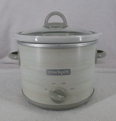 Crockpot Slow Cooker 120Vac 60Hz 170W Model CPSCRM30-WG Dips Stews Gray - Image 1 of 4