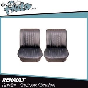 Sitzbezüge vorne für Renault 8 GORDINI weiße Nähte - Bild 1 von 2