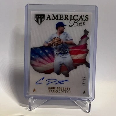 2023 Panini Chronicles America's Best Cade Doughty Autograph #'d 20/25 Blue Jays - Image 1 of 2