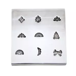 Shot Plate 9 Designs Assorted Shapes Impression Dies Bow Tie - Picture 1 of 2