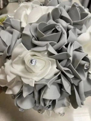 Wedding Bouquet for Wedding Bridal Bouquet Handmade Artificial Flower Rose - Image 1 of 4
