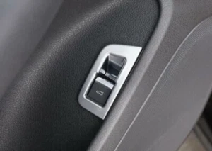 Matte Silver ABS Car Rear Door Tailgate Button Cover Trim For Audi Q7 2016-2019 - Picture 1 of 12