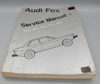 Manual de servicio de tienda Audi Fox 1973 1974 1975 1976 1977 Robert Bentley Foto 1 de 4