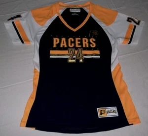 Paul George Indiana Pacers Jersey Ladies Medium Navy Gold Majestic NBA - Picture 1 of 2