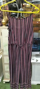 PRIMARK CARES RED AND NAVY STRIPED MULTI JUMPSUIT 13/14 YEARS - Picture 1 of 3