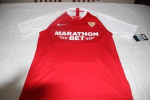 CAMISETA OFICIAL SEVILLA FC MARCA NIKE TALLA M MARATHON BET Nº 24 JORDAN SHIRT - Picture 1 of 2