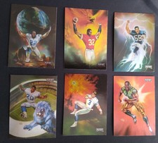 1994 Playoff Julie Bells Fantasy Football 6 Card Set  Emmitt, Marcus, Jr., Barry