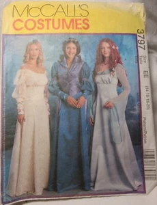 3797 McCall’s Costumes Vestido Renacentista Houppelande Patrón Italiano  - Imagen 1 de 5