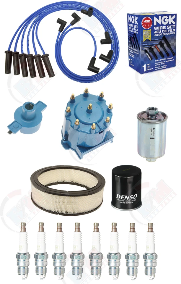 Tune Up Kit (NGK Wires & Plugs) for 1988-1993 Chevrolet GMC C&K1500 5.0L 5.7L - Image 1 of 1