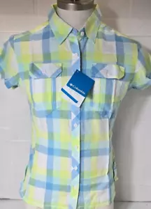 Columbia - Camp Henry Short Sleeve Shirt - Lime - Women's - Picture 1 of 22
