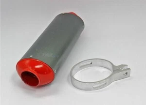 38mm Red Exhaust Muffler for 160 150cc 140cc 125cc Dirt Pit Bike ATV with Clamp - Bild 1 von 5