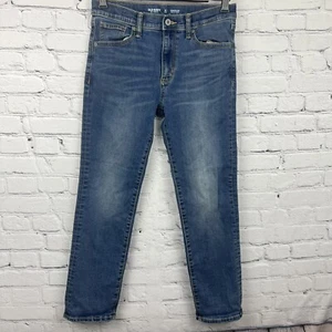 Old Navy Karate Slim 360 Stretch Jeans Boys Size 12 Plus Adjustable Medium Wash - Picture 1 of 11