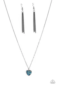 Paparazzi - Pitter-Patter, Goes My Heart - Blue Rhinestone - Picture 1 of 3