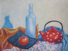 gouache color drawing, still life gouache, painting still life, drawing tablewar