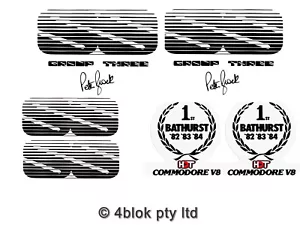Commodore HDT VK Group 3 SS Decal Sticker Kit Guards Boot & Grille Genuine - Picture 1 of 3