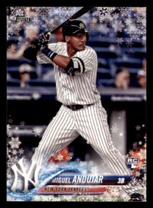 2018 Topps Walmart Holiday Snowflake #HMW14 Miguel Andujar RC - Picture 1 of 2