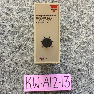 SM 125 115 Electromatic SM 20 - 220 Voltage Level Relay SUPPLY 115 V AC 50/60Hz - Image 1 of 4