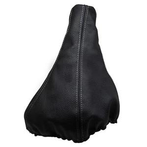 SEAT CORDOBA (1993-1999) Soufflet Levier De Vitesse 100% Cuir - Couture Gris - Imagen 1 de 1