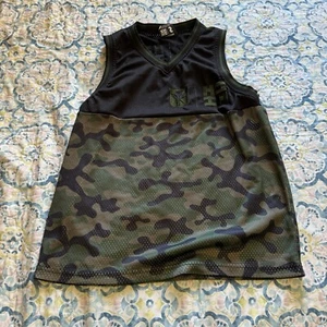 HI Finest Hawaii 2018 Black & Camo Sleeveless Tank Top Jersey, Size S - Picture 1 of 5