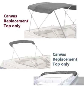 NUEVO 4 Lazos Bimini Top Cubierta de Lona de Repuesto con Bota sin Marco Gris Claro - Imagen 1 de 4