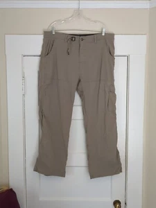 Pantalones Prana Zion Enrollables 40X29 XXL Bronceados Senderismo Cinturón Pierna Recta - Imagen 1 de 12