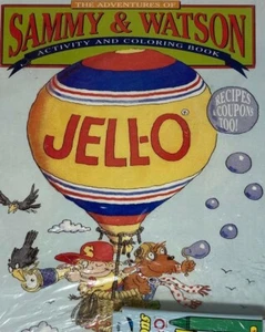 Jello Sammy & Watson Activity and Coloring Book Jell-O 1992 Sealed w/ Crayons - Picture 1 of 3