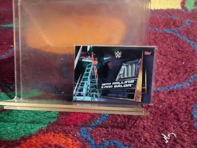 Seth Rollins FInn Balor WWE Slam Attax Universe Authentic Ladder Relic Wrestling - Image 1 of 3
