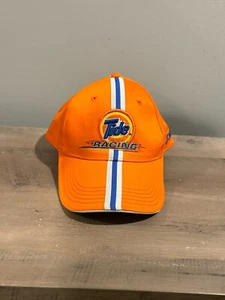 Cappello Tide Racing con Cinturino Regolabile Stylemaster a Righe Cappello Arancione Piumino Nascar - Foto 1 di 5