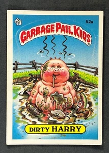 1985 Topps Garbage Pail Kids Series 2 DIRTY HARRY 52a GPK Trading Card Sticker - Bild 1 von 2