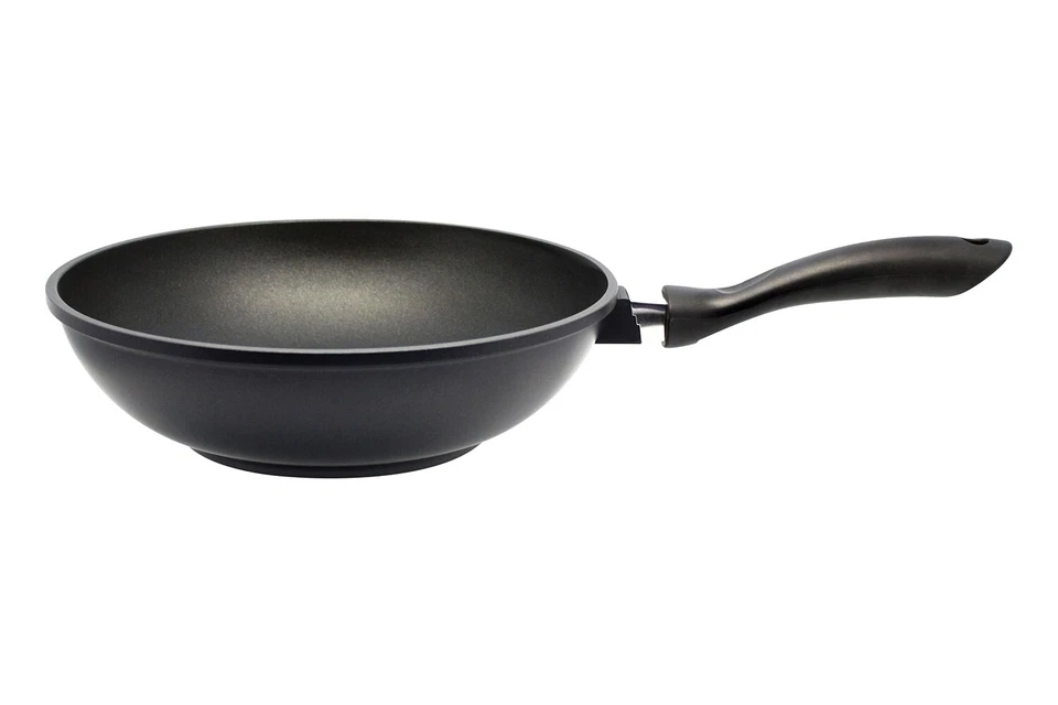 ELO ALUCAST Wokpfanne Wok Antihaftbeschichtung Schwarz Aluminiumguss Ø 28 cm - Bild 1 von 2