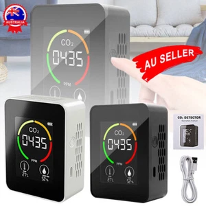 3in1 CO2 Meter Temperature Humidity Air Quality Monitor Carbon Dioxide Detector - Picture 1 of 11