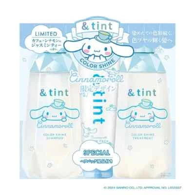 Sanrio &tint Shampoo Treatment with hair pack kit Cinnamoroll Limited design JP - Image 1 of 4
