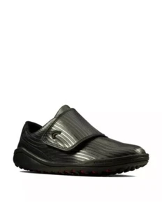 Clarks Niños Circuit Swift K Negro Cuero PE Entrenadores Deportivos Reino Unido Talla 11.5 F - Imagen 1 de 5
