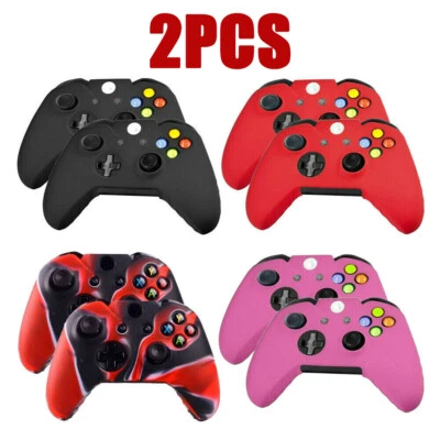 2PCS Silicone Rubber Skin Case Protective Cover For Xbox One Wireless Controller - Image 1 of 4