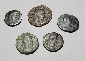 Lot of 5 Ancient Roman Coins FREE SHIPPING - Picture 1 of 5