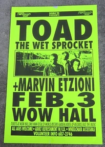 Original TOAD THE WET SPROCKET 11" x 17" CONCERT POSTER Gig Flyer 1992 Eugene OR - Picture 1 of 3